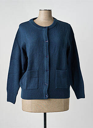 Vestă cu mâneci lungi elasticitate albastru AGATHE & LOUISE femme