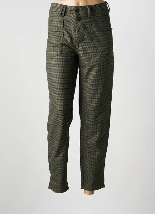 Pantalon 7/8 talie înaltă talie înaltă verde FREEMAN T.PORTER femme