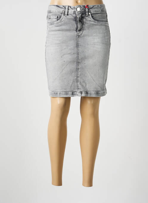 Fustă scurtă buzunare gri STREET ONE femme