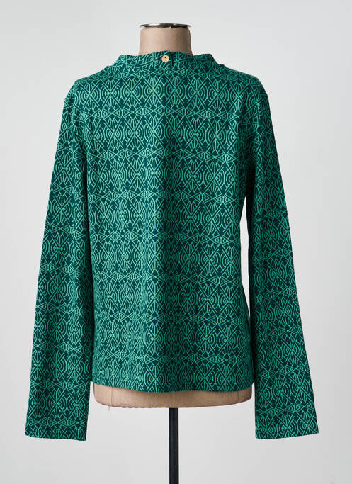 Tricou imprimeu fantezie mâneci lungi verde BLUTSGESCHWISTER femme