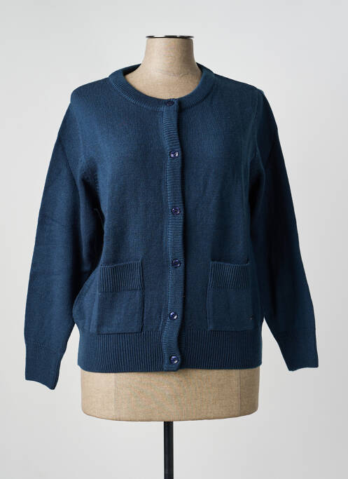 Vestă cu mâneci lungi elasticitate albastru AGATHE & LOUISE femme