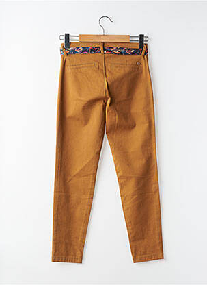 Pantalon chino țesătură poplin mărime normală maro FREEMAN T.PORTER femeie
