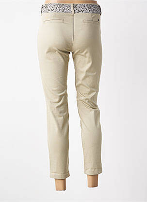 Pantalon chino țesătură poplin mărime normală bej FREEMAN T.PORTER femeie