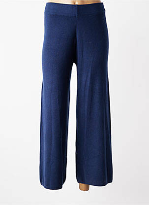 Pantalon 7/8 talie elastică mărime normală albastru BSB femeie
