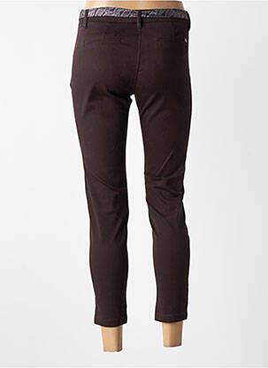 Pantalon chino țesătură poplin mărime normală maro FREEMAN T.PORTER femeie