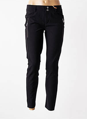 Pantalon 7/8 țesătură poplin mărime normală negru STREET ONE femeie