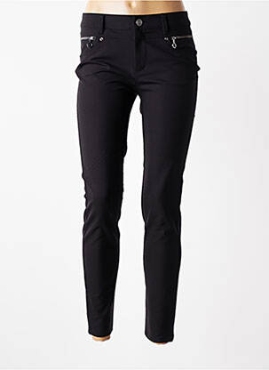 Pantalon slim țesătură poplin mărime normală negru STREET ONE femeie