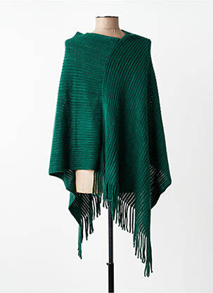 Poncho guler în v verde MOLLY BRACKEN femeie