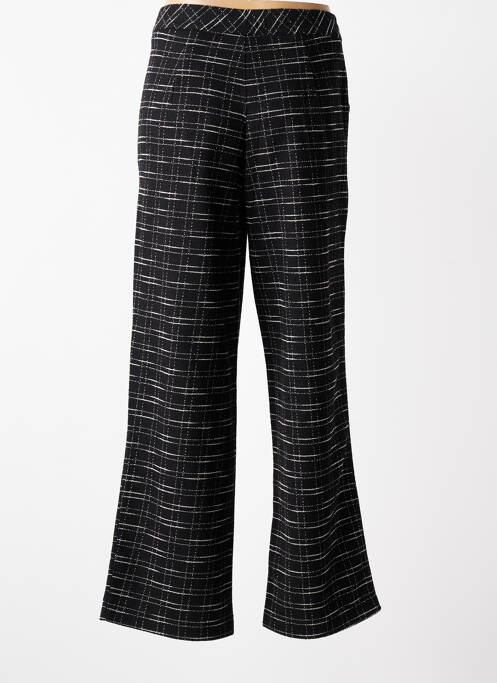 Pantalon larg închidere cu fermoar sub clapetă cu nasturi mărime normală negru STREET ONE femme