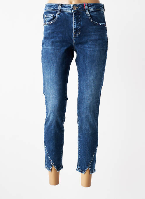 Blugi cu croială slim broderie cu nituri mărime normală albastru STREET ONE femme