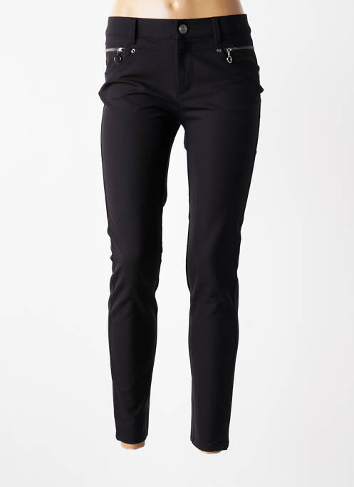 Pantalon slim țesătură poplin mărime normală negru STREET ONE femme