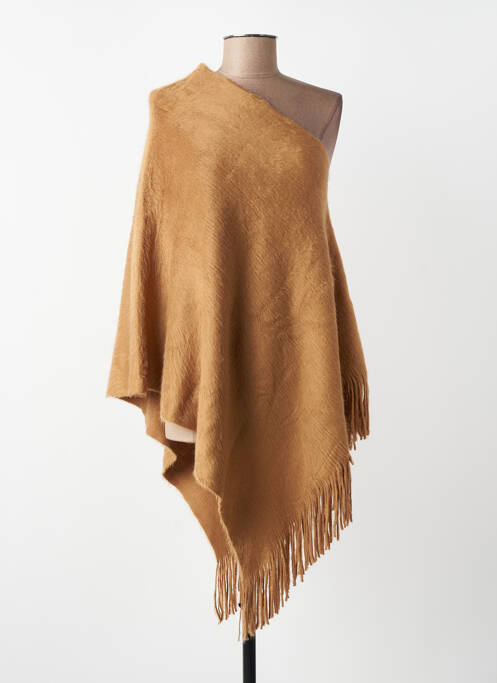 Poncho guler în v maro MOLLY BRACKEN femme