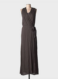 Rochie lungă fără mâneci fără mâneci gri GRACE & MILA femeie