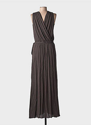 Rochie lungă fără mâneci fără mâneci gri GRACE & MILA femeie