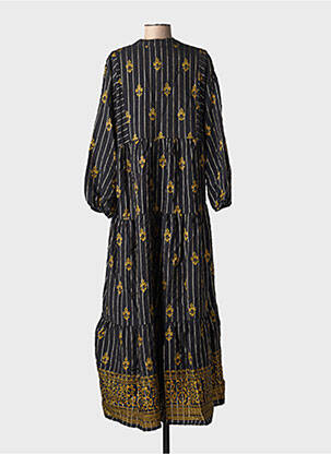 Rochie lungă mâneci lungi mâneci lungi negru ASHILDA femeie