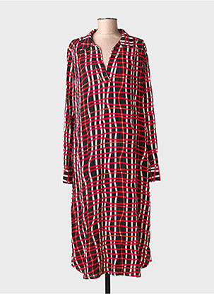 Rochie lungă imprimeu fantezie mâneci lungi negru LOLA ESPELETA femeie