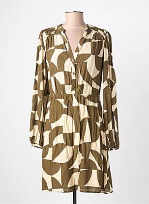 Rochie scurtă mâneci lungi mâneci lungi verde GRACE & MILA femme