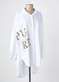 Cămașă croială dreaptă mâneci lungi alb NEW COLLECTION femme
