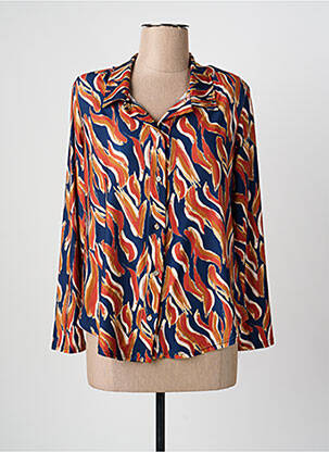 Cămașă croială cambrată mâneci lungi portocaliu GENUINE femme