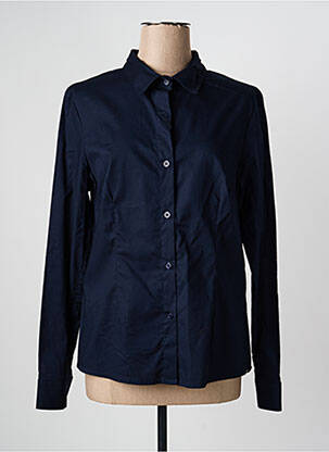 Cămașă croială cambrată mâneci lungi albastru QUATRE VINGT JOURS femme