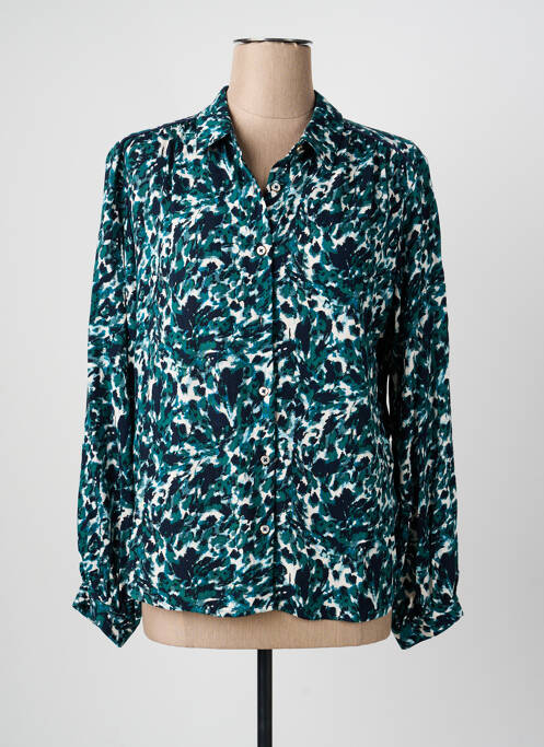 Cămașă imprimeu fantezie mâneci lungi verde LOLA ESPELETA femme