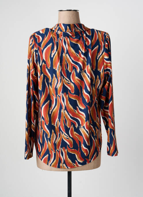 Cămașă croială cambrată mâneci lungi portocaliu GENUINE femme