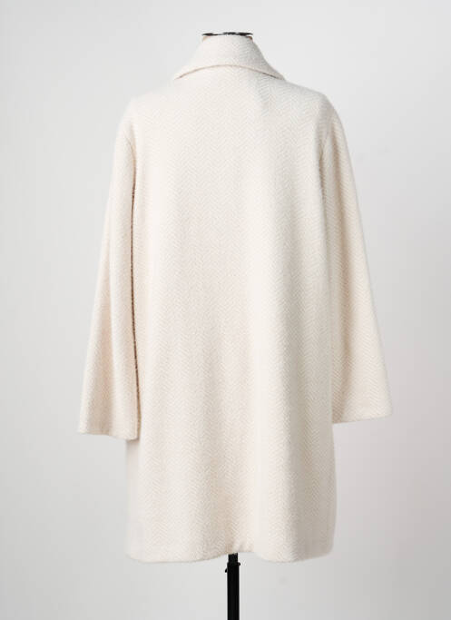 Palton lung croială dreaptă fără glugă bej QUATRE VINGT JOURS femme