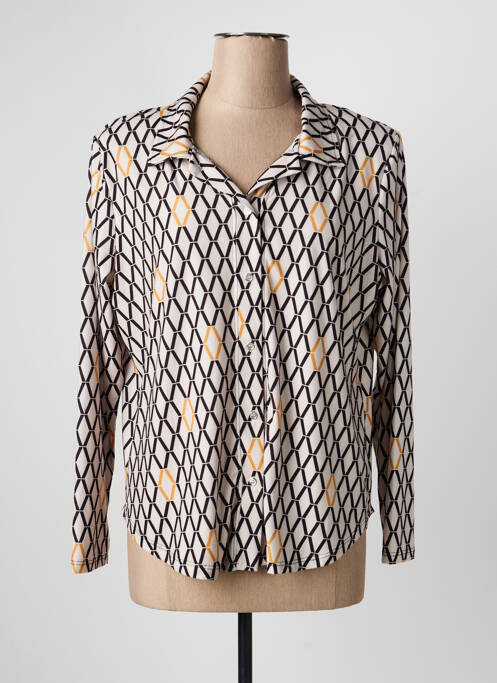 Cămașă croială cambrată mâneci lungi alb GENUINE femme