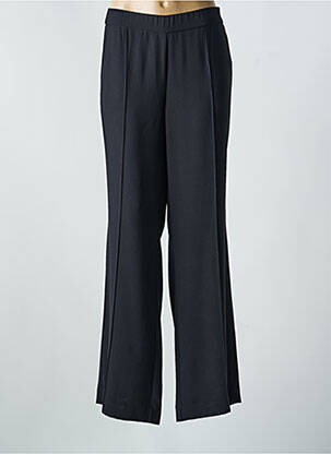 Pantalon larg țesătură poplin mărime normală negru STARK femme