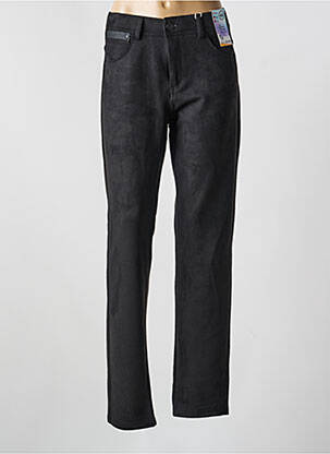 Pantalon drept elasticitate mărime normală negru QUATRE VINGT JOURS femeie