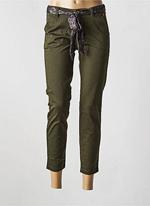 Pantalon 7/8 elasticitate mărime normală verde FREEMAN T.PORTER femme