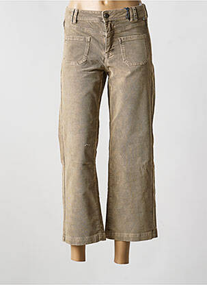 Pantalon 7/8 elasticitate mărime normală verde FREEMAN T.PORTER femme