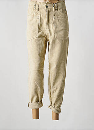 Pantalon 7/8 elasticitate mărime normală bej FREEMAN T.PORTER femeie