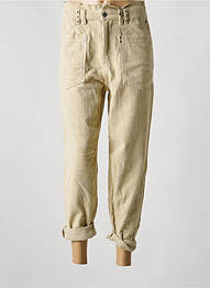 Pantalon 7/8 elasticitate mărime normală bej FREEMAN T.PORTER femeie