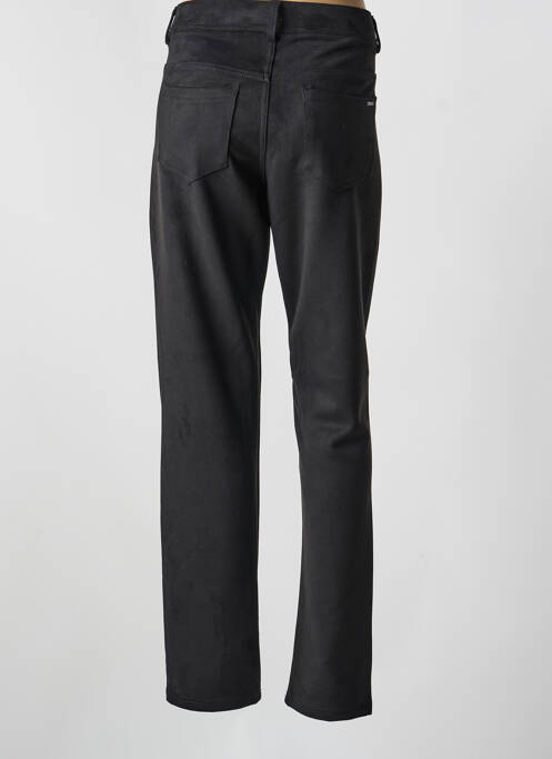 Pantalon drept elasticitate mărime normală negru QUATRE VINGT JOURS femme