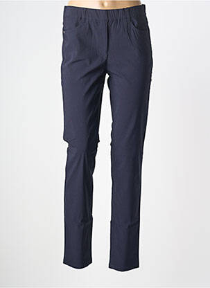 Pantalon slim talie elastică mărime normală albastru STARK femeie