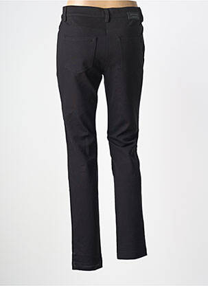 Pantalon slim țesătură poplin mărime normală negru STARK femeie