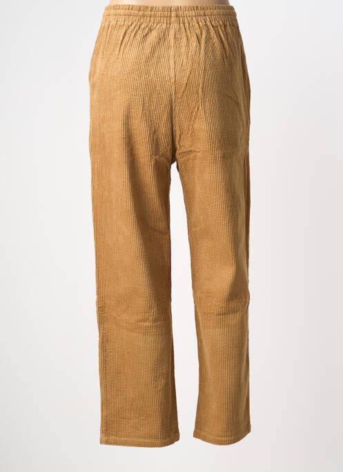 Pantalon drept talie elastică mărime normală maro GRACE & MILA femme