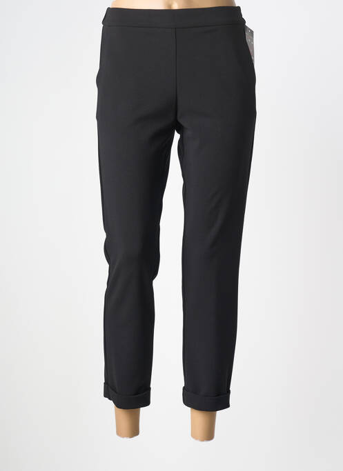 Pantalon 7/8 elasticitate mărime normală negru QUATRE VINGT JOURS femme