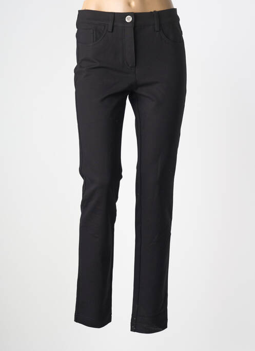 Pantalon slim țesătură poplin mărime normală negru STARK femme