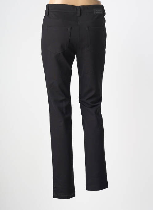 Pantalon slim țesătură poplin mărime normală negru STARK femme