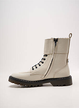 Botine/ghete toc mic toc plat până la 3 cm alb KICKERS femeie