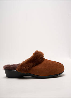 Mulete/saboți toc plat până la 3 cm portocaliu LADY femme