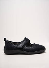 Papuci/pantofi de casă branț detașabil toc plat până la 3 cm negru FARGEOT femme