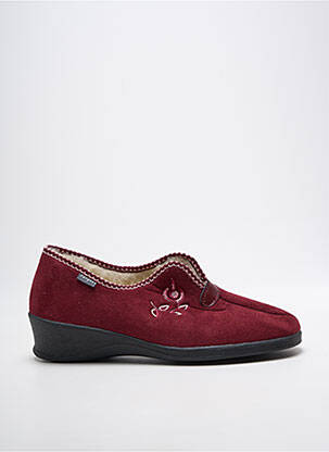 Papuci/pantofi de casă vârf rotund toc de 4 la 6 cm violet FARGEOT femeie