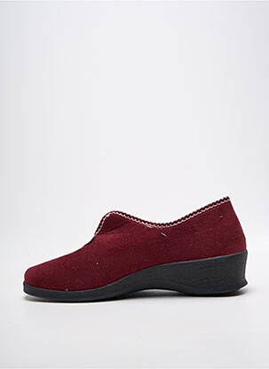Papuci/pantofi de casă vârf rotund toc de 4 la 6 cm violet FARGEOT femeie