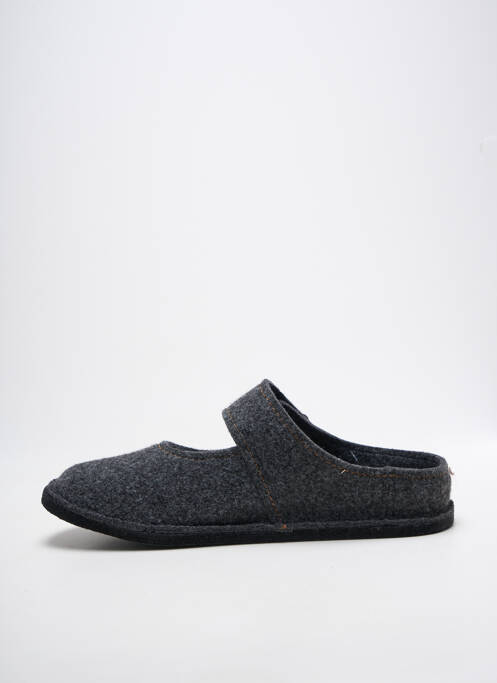 Papuci/pantofi de casă arcadă plantară toc plat până la 3 cm gri FARGEOT femme