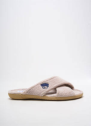 Mulete/saboți vârf deschis vârf deschis bej LA BANDE À MICH' homme