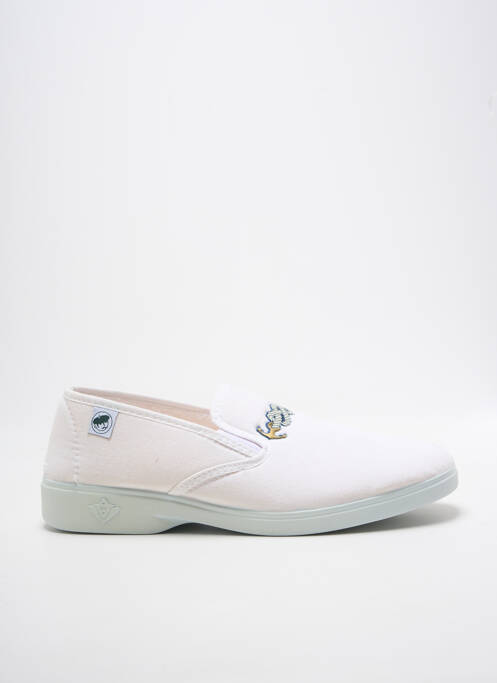 Papuci/pantofi de casă vârf rotund vârf rotund alb LA BANDE À MICH' homme