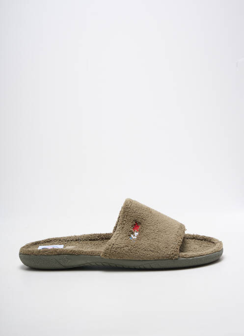 Mulete/saboți vârf deschis vârf deschis verde LA BANDE À MICH' homme